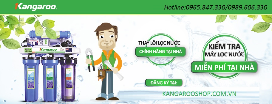 Cách xả rửa lõi lọc nước Kangaroo
